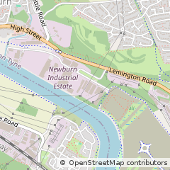 Map of Newcastle Upon Tyne, Tyne and Wear