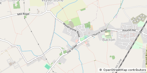 Map of Stowmarket, Suffolk