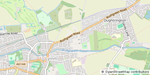 Map of Lymm, Cheshire