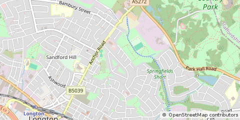 Map of Stoke-on-Trent, Staffordshire
