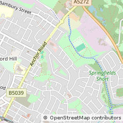 Map of Stoke-on-Trent, Staffordshire