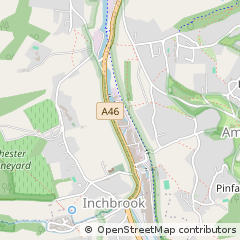 Map of Woodchester, Gloucestershire