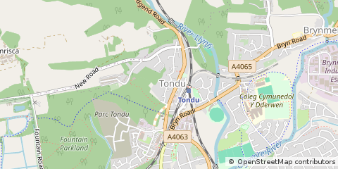 Map of Bridgend
