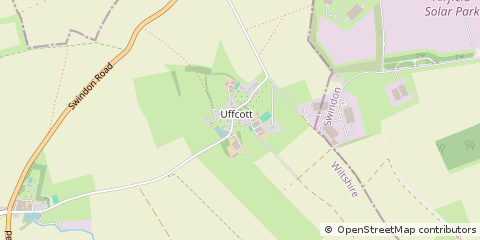 Map of Uffcott, Wiltshire