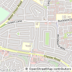 Map of Birmingham, West Midlands