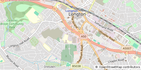 Map of Stoke-on-Trent