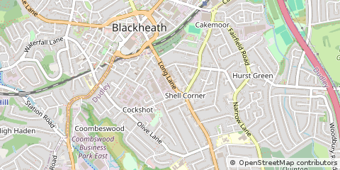 Map of Halesowen, West Midlands