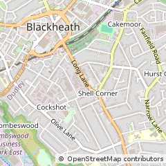 Map of Halesowen, West Midlands