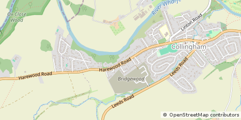 Map of Wetherby, West Yorkshire
