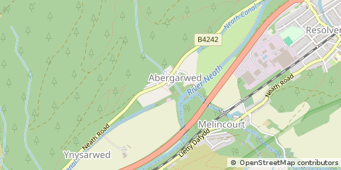Map of Neath