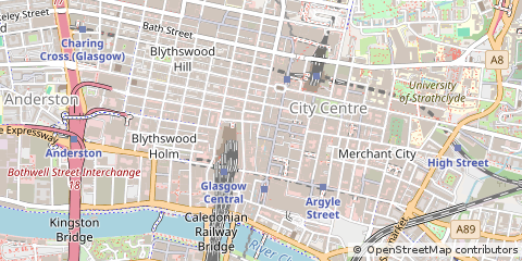 Map of Glasgow