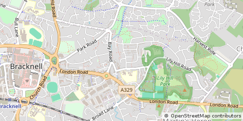 Map of Bracknell