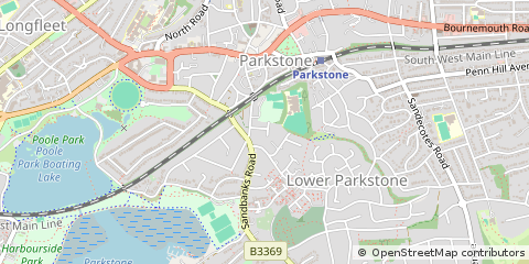 Map of Poole, Dorset