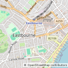 Map of Eastbourne, East Sussex