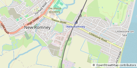 Map of NEW Romney, Kent
