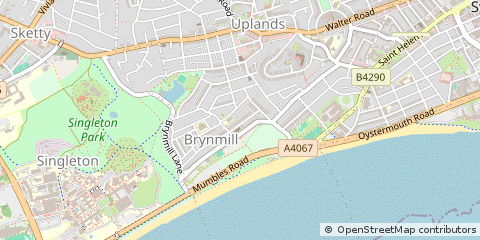 Map of Swansea