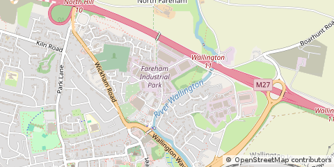 Map of Fareham, Hampshire