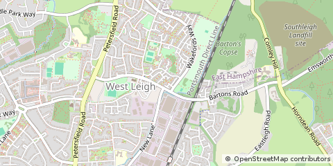 Map of Havant, Hampshire