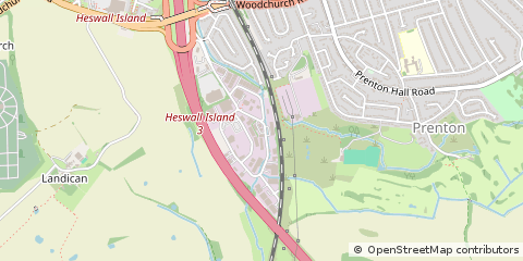 Map of Prenton, Wirral