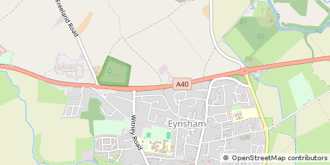 Map of Witney, Oxfordshire