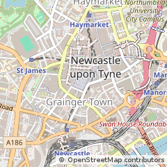 Map of Newcastle Upon Tyne