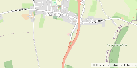 Map of Pontefract, West Yorkshire