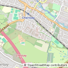 Map of Chertsey, Surrey