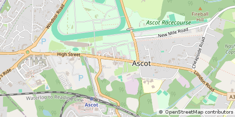 Map of Ascot, Berkshire