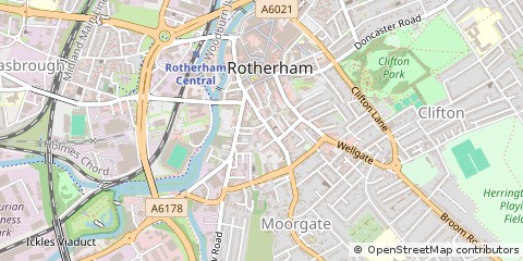 Map of Moorgate, Rotherham