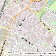 Map of Welwyn Garden City, Hertfordshire