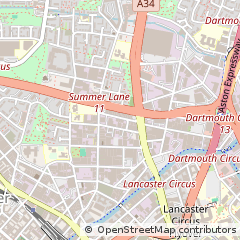 Map of Birmingham, West Midlands