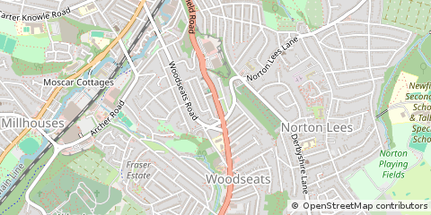 Map of Sheffield