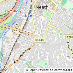 Map of Neath, Neath Port Talbot