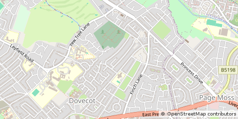Map of Liverpool, Merseyside