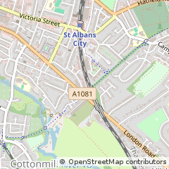 Map of ST. Albans, Hertfordshire
