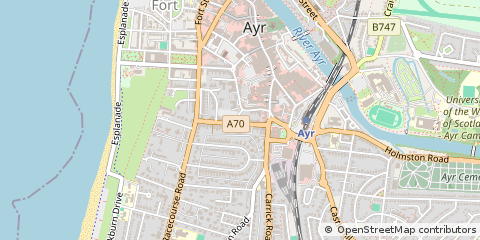 Map of 38 Miller Road, AYR, Ayrshire