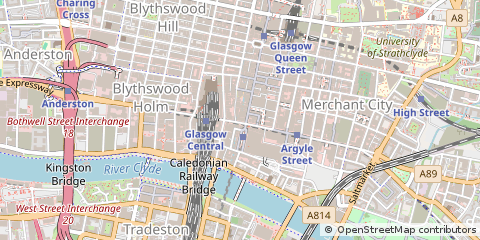 Map of Glasgow, Lanarkshire