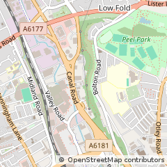 Map of Bradford, West Yorkshire