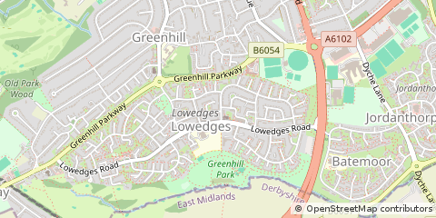 Map of Sheffield