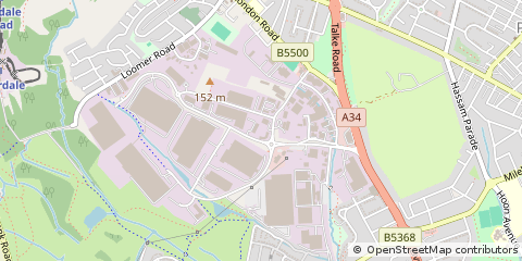Map of Newcastle, Staffordshire
