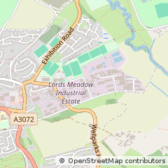 Map of Crediton, Devon