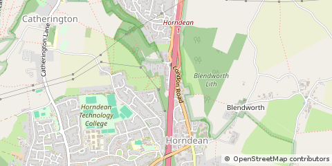 Map of Waterlooville