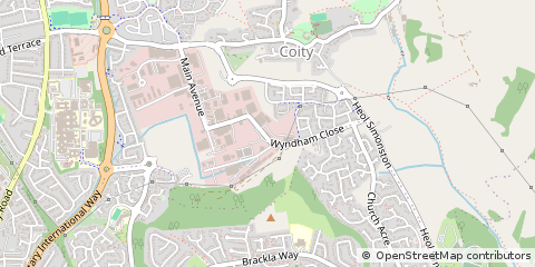 Map of Bridgend