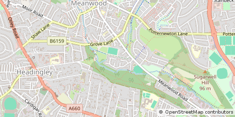 Map of Leeds