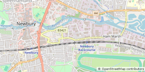 Map of Newbury, Berks