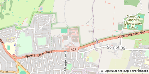 Map of Worthing, West Sussex