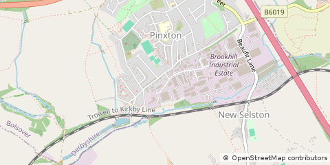 Map of Nottinghamshire