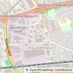 Map of Basingstoke, Hampshire