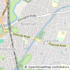 Map of Tamworth,, Staffs