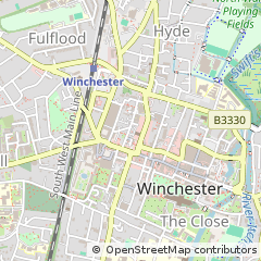 Map of Winchester, Hampshire